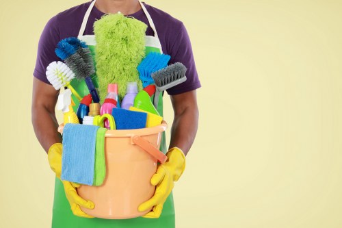 Professional after builders cleaning in an empty renovated room
