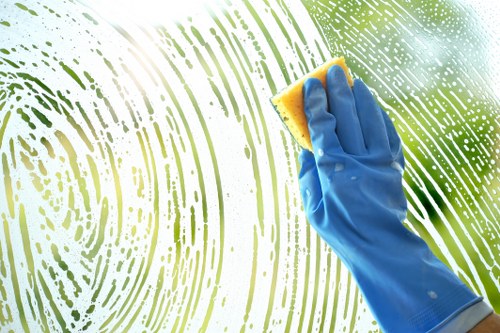 Professional mattress cleaning process in a bedroom