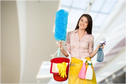 Detailed cleaning performed by Highbury cleaners in a commercial setting