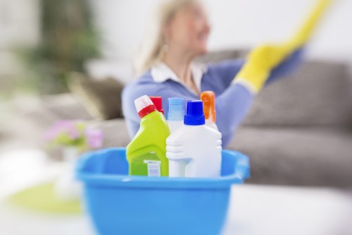 Regular sofa vacuuming and dust removal for better hygiene